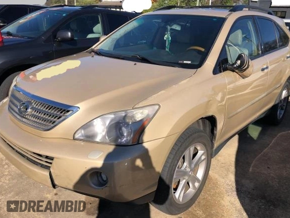 2008 Lexus RX 400h with VIN JTJGW31U082006748, listed as a Copart auction lot 80531694 with 241,549 mi miles and Clean Title. Bid and sale history available at DreamBid. Image 2.