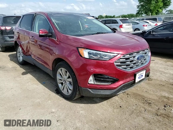 2019 Ford Edge Titanium z VIN 2FMPK3K97KBB49427, wystawiony jako Copart lot #57765745 z przebiegiem 43 656 mil mil oraz Szkoda całkowita • Salvage title. Historia ofert i sprzedaży dostępna na DreamBid. Obrazek 14.