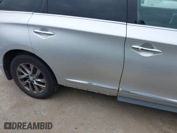 2014 Infiniti QX60 with VIN 5N1AL0MM3EC528187, listed as a IAAI auction lot 42126614 with 178,356 mi miles and . Bid and sale history available at carsss.com. Image 6.