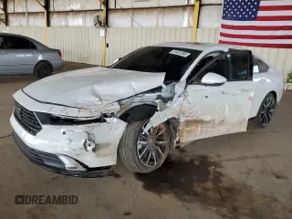 2025 Honda Accord Touring with VIN 1HGCY2F88SA000793, listed as a Copart auction lot 51481285 with 10,122 mi miles and Salvage title. Bid and sale history available at DreamBid. Image 1.