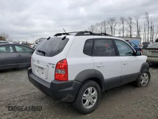 2007 Hyundai Tucson SE with VIN KM8JN12D37U636938, listed as a Copart auction lot 44588235 with 135,131 mi miles and Salvage Title. Bid and sale history available at carsss.com. Image 3.