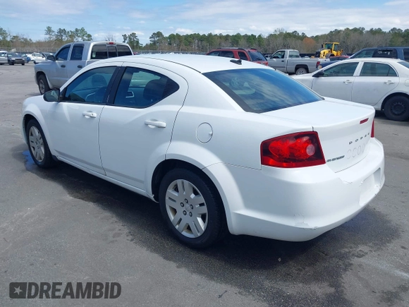 2012 Dodge Avenger SE with VIN 1C3CDZAB1CN132847, listed as a IAAI auction lot 41778942 with 176,218 mi miles. Bid and sale history available at carsss.com. Image 3.