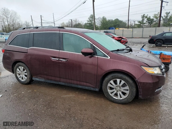 2015 Honda Odyssey EX with VIN 5FNRL5H40FB068845, listed as a Copart auction lot 52251975 with 100,565 mi miles and Salvage Title. Bid and sale history available at carsss.com. Image 4.