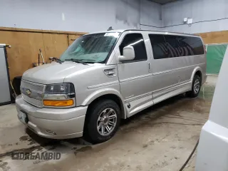 2019 Chevrolet Express Cargo z VIN 1GCWGBFG7K1178216, wystawiony jako Copart lot #86548764 z przebiegiem 87 687 mil mil oraz Czysty tytuł • Clean title. Historia ofert i sprzedaży dostępna na DreamBid. Obrazek 1.