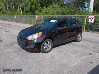 2012 Kia Rio LX with VIN KNADM5A38C6090041, listed as a IAAI auction lot 41620629 with 164883 miles. Bid and sale history available at carsss.com. Image 17.