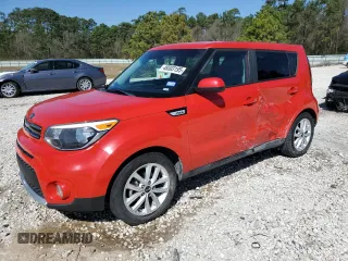 2018 Kia Soul + with VIN KNDJP3A55J7617320, listed as a Copart auction lot 48003195 with 105,266 mi miles and Clean Title. Bid and sale history available at carsss.com. Image 1.