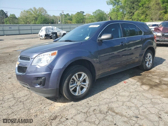 2014 Chevrolet Equinox LS with VIN 2GNALAEK6E6227873, listed as a Copart auction lot 51385795 with 129,036 mi miles and Salvage Title. Bid and sale history available at carsss.com. Image 1.
