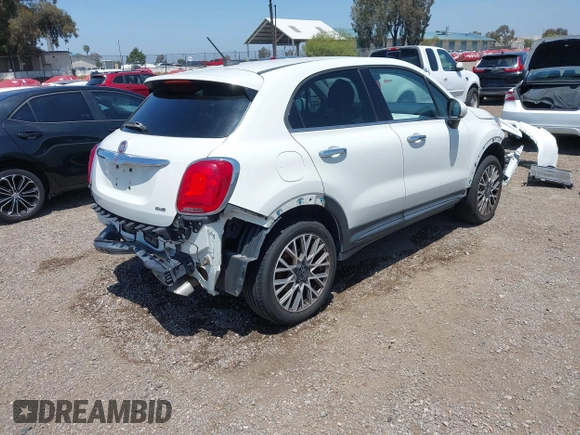 2017 FIAT 500X Lounge with VIN ZFBCFYDB3HP570960, listed as a IAAI auction lot 42326968 with 107,945 mi miles and . Bid and sale history available at DreamBid. Image 4.