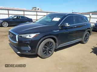 2019 Infiniti QX50 Luxe with VIN 3PCAJ5M34KF126367, listed as a IAAI auction lot 42140786 with 66,038 mi miles and . Bid and sale history available at DreamBid. Image 2.