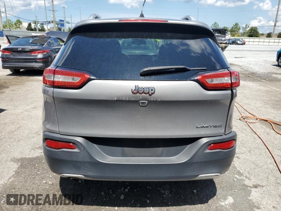 2017 Jeep Cherokee Limited with VIN 1C4PJLDB5HW597759, listed as a Copart auction lot 61953425 with 126,432 mi miles and Salvage title. Bid and sale history available at DreamBid. Image 6.
