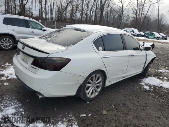 2014 Honda Accord Touring z VIN 1HGCR2F91EA800054, wystawiony jako Copart lot #44898045 z przebiegiem Nie podano mil oraz Szkoda całkowita • Salvage title. Historia ofert i sprzedaży dostępna na DreamBid. Obrazek 3.