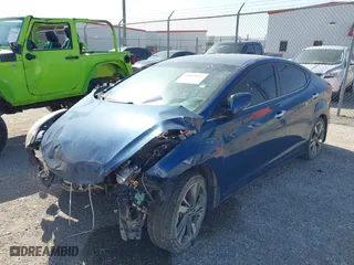 2014 Hyundai Elantra SE with VIN KMHDH4AEXEU122503, listed as a IAAI auction lot 42023525 with 1 mi miles. Bid and sale history available at carsss.com. Image 2.