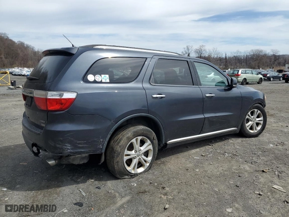 2013 Dodge Durango Crew with VIN 1C4RDJDG5DC686694, listed as a Copart auction lot 52766305 with 152,271 mi miles and Salvage Title. Bid and sale history available at carsss.com. Image 3.