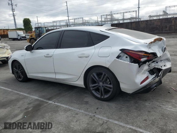 2024 Acura Integra w/A-Spec Package with VIN 19UDE4H31RA007976, listed as a Copart auction lot 53401235 with 21,486 mi miles and Salvage title. Bid and sale history available at DreamBid. Image 2.