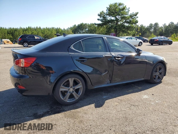 2012 Lexus IS 250 with VIN JTHBF5C2XC5180644, listed as a Copart auction lot 61143305 with 144,848 mi miles and Salvage title. Bid and sale history available at DreamBid. Image 3.