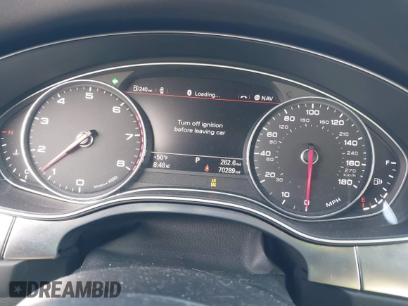 2014 Audi A6 Prestige with VIN WAUHGBFC8EN104920, listed as a IAAI auction lot 41827864 with 70,289 mi miles and . Bid and sale history available at DreamBid. Image 7.