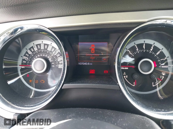 2013 Ford Mustang V6 with VIN 1ZVBP8AM5D5263496, listed as a IAAI auction lot 42580278 with 107,040 mi miles and . Bid and sale history available at DreamBid. Image 7.