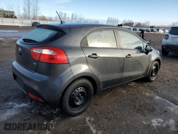 2015 Kia Rio LX with VIN KNADM5A34F6715913, listed as a Copart auction lot 46053935 with 113,123 mi miles and Clean Title. Bid and sale history available at carsss.com. Image 3.