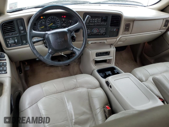 2001 Chevrolet Suburban LT with VIN 3GNEC16T81G165920, listed as a Copart auction lot 74528454 with 275,334 mi miles and Salvage Title. Bid and sale history available at carsss.com. Image 8.