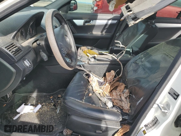 2009 Mercedes-Benz C 300 Sport with VIN WDDGF54X39F213185, listed as a Copart auction lot 51691235 with 128,750 mi miles and Salvage title. Bid and sale history available at DreamBid. Image 7.