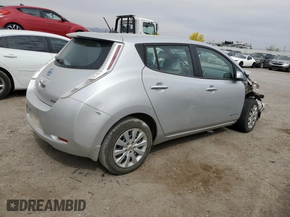 2015 Nissan LEAF SV with VIN 1N4AZ0CP8FC313460, listed as a Copart auction lot 51716765 with 90,163 mi miles and Salvage Title. Bid and sale history available at carsss.com. Image 3.