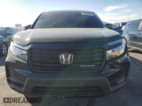 2023 Honda Ridgeline Black Edition with VIN 5FPYK3F81PB012950, listed as a Copart auction lot 48932835 with 26,269 mi miles and Salvage title. Bid and sale history available at DreamBid. Image 5.