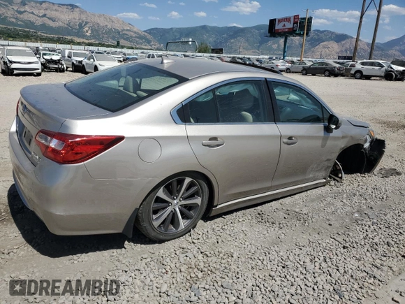 2017 Subaru Legacy Limited with VIN 4S3BNAN64H3021599, listed as a Copart auction lot 61872545 with 43,203 mi miles and Salvage title. Bid and sale history available at DreamBid. Image 3.