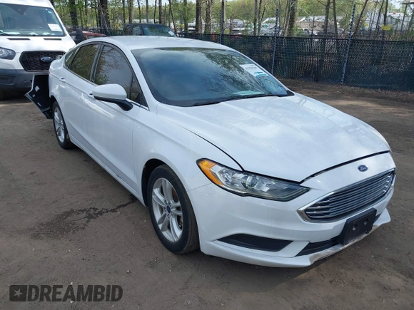 2018 Ford Fusion SE with VIN 3FA6P0HD7JR159134, listed as a IAAI auction lot 41994565 with 49,950 mi miles. Bid and sale history available at carsss.com. Image 1.