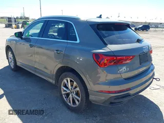 2023 Audi Q3 S line Premium with VIN WA1DECF36P1129512, listed as a IAAI auction lot 41722138 with 36,978 mi miles and . Bid and sale history available at DreamBid. Image 3.