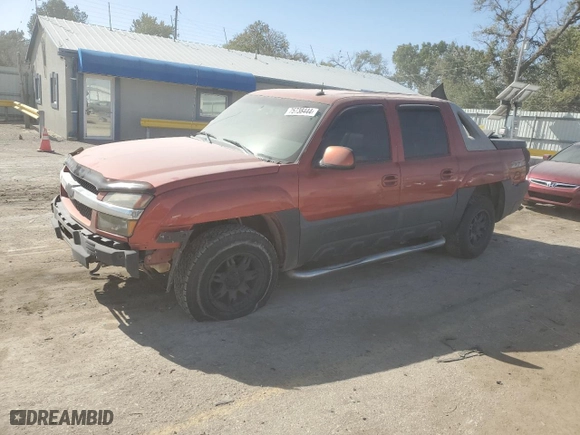 2003 Chevrolet Avalanche with VIN 3GNEK13T33G116070, listed as a Copart auction lot 75738444 with 182,539 mi miles and Salvage Title. Bid and sale history available at carsss.com. Image 1.