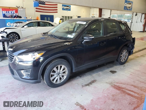 2016 Mazda CX-5 Sport with VIN JM3KE4BY1G0870166, listed as a Copart auction lot 60433035 with 93,433 mi miles and Salvage title. Bid and sale history available at DreamBid. Image 1.