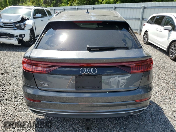 2019 Audi Q8 Premium Plus with VIN WA1BVAF19KD023606, listed as a Copart auction lot 50978295 with 0 mi miles and Non Repairable. Bid and sale history available at carsss.com. Image 6.