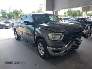 2020 Ram 1500 Big Horn with VIN 1C6RREBT7LN121222, listed as a IAAI auction lot 42623464 with 153,018 mi miles and . Bid and sale history available at DreamBid. Image 1.