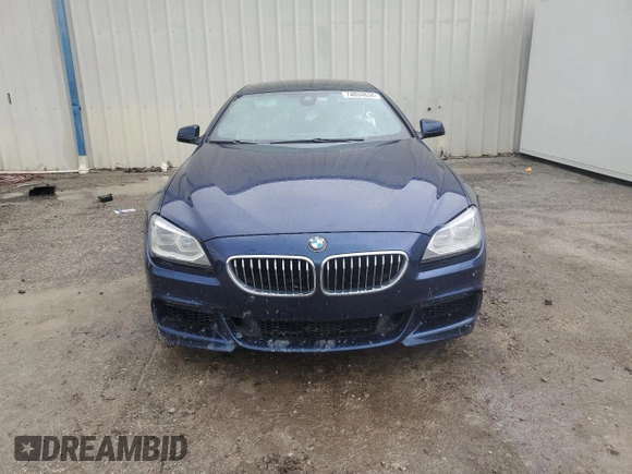 2015 BMW 6 Series 640i with VIN WBA6A0C59FGB53667, listed as a Copart auction lot 74034834 with Not Provided miles and Salvage Title. Bid and sale history available at DreamBid. Image 5.