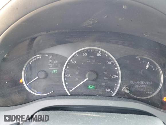 2012 Lexus CT 200h with VIN JTHKD5BH3C2112182, listed as a Copart auction lot 54453715 with 91,378 mi miles and Salvage Title. Bid and sale history available at carsss.com. Image 9.