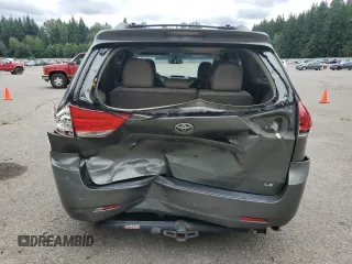 2011 Toyota Sienna LE AAS with VIN 5TDKK3DCXBS126391, listed as a Copart auction lot 62604005 with 252,346 mi miles and Salvage title. Bid and sale history available at DreamBid. Image 6.