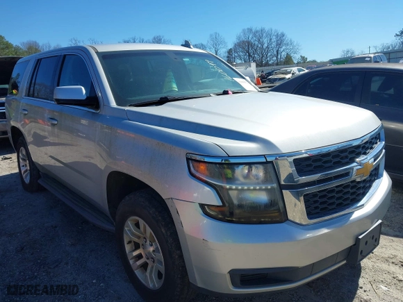 2016 Chevrolet Tahoe Commercial with VIN 1GNSKFEC0GR271999, listed as a IAAI auction lot 41600932 with 201,879 mi miles. Bid and sale history available at carsss.com. Image 1.