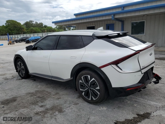 2022 Kia EV6 Wind with VIN KNDC3DLC8N5045845, listed as a Copart auction lot 59076084 with 47,510 mi miles and Non Repairable. Bid and sale history available at carsss.com. Image 2.