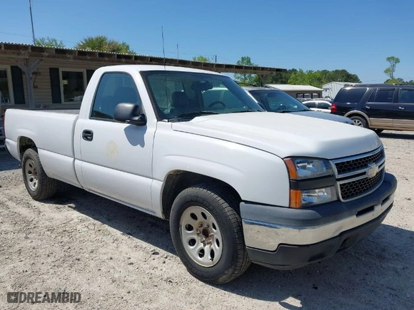 2006 Chevrolet Silverado 1500 Work Truck with VIN 1GCEC14Z86E231669, listed as a IAAI auction lot 42007021 with 160,427 mi miles. Bid and sale history available at carsss.com. Image 1.