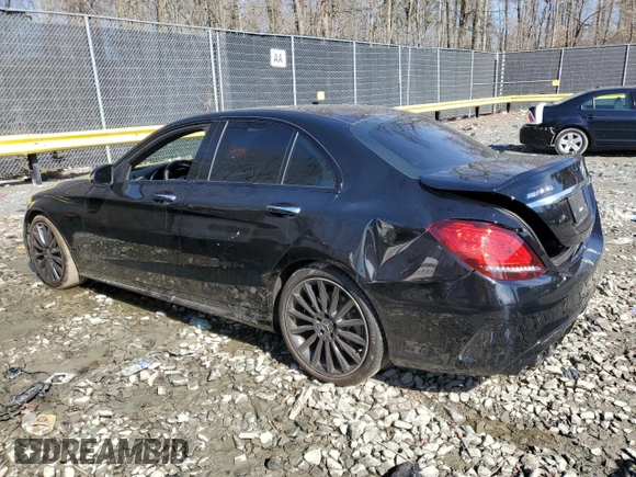 2020 Mercedes-Benz C 43 AMG with VIN 55SWF6EB9LU334120, listed as a Copart auction lot 48083885 with 37,426 mi miles and Salvage Title. Bid and sale history available at carsss.com. Image 2.