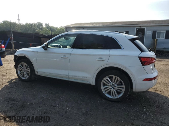 2018 Audi Q5 Premium Plus with VIN WA1BNAFY1J2066585, listed as a Copart auction lot 58306885 with 91,134 mi miles and Salvage title. Bid and sale history available at DreamBid. Image 2.