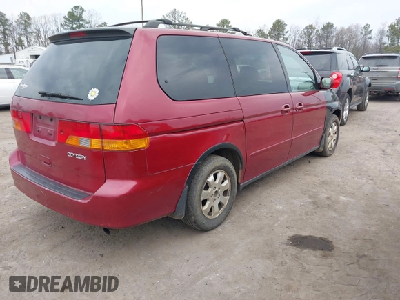 2004 Honda Odyssey EX-L with VIN 5FNRL18924B032981, listed as a IAAI auction lot 41656995 with 251,084 mi miles and . Bid and sale history available at DreamBid. Image 4.