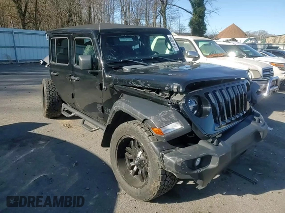 2022 Jeep Wrangler Unlimited Sport with VIN 1C4HJXDG6NW144897, listed as a Copart auction lot 83474284 with Not Provided miles and Salvage Title. Bid and sale history available at DreamBid. Image 11.