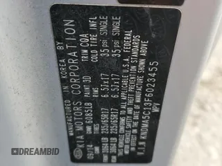 2015 Kia Sedona L with VIN KNDMA5C13F6023455, listed as a Copart auction lot 45580205 with 187,647 mi miles and Clean Title. Bid and sale history available at carsss.com. Image 13.