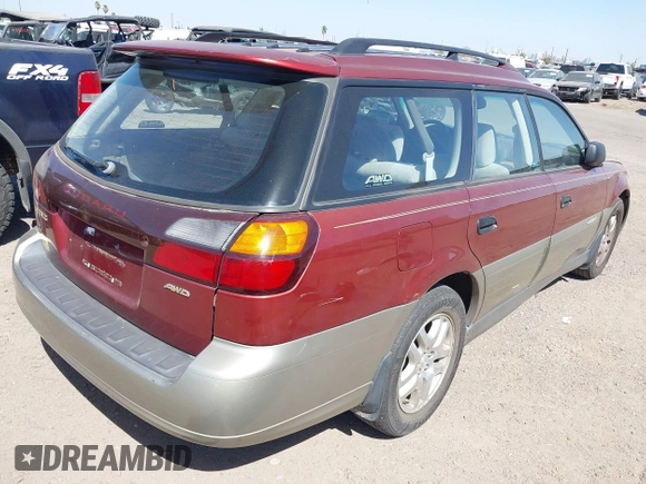2002 Subaru Legacy Outback with VIN 4S3BH675826648904, listed as a IAAI auction lot 41709612 with 198,513 mi miles and . Bid and sale history available at DreamBid. Image 4.