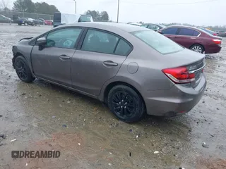 2015 Honda Civic Sedan LX with VIN 19XFB2F56FE257831, listed as a IAAI auction lot 41758512 with 110,863 mi miles. Bid and sale history available at carsss.com. Image 3.