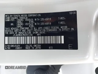 2021 Lexus RX 350 with VIN JTJHZMDA7M2051246, listed as a IAAI auction lot 42048298 with 43,146 mi miles and . Bid and sale history available at DreamBid. Image 9.