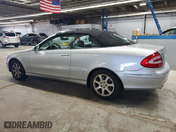 2004 Mercedes-Benz CLK 320 with VIN WDBTK65G54T005178, listed as a Copart auction lot 58312605 with 101,127 mi miles and Salvage title. Bid and sale history available at DreamBid. Image 2.