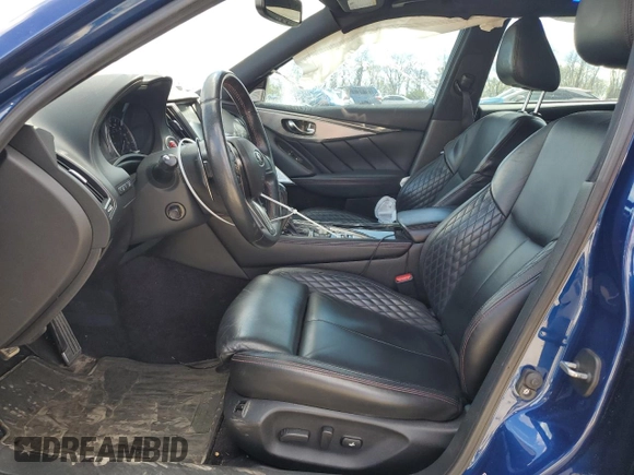 2019 Infiniti Q50 Red Sport 400 с VIN JN1FV7AR8KM800352, выставлен на аукционе Copart как лот 53379175 с пробегом 126 994 миль миль и Списание • Salvage title. История ставок и продаж доступна на DreamBid. Изображение 7.