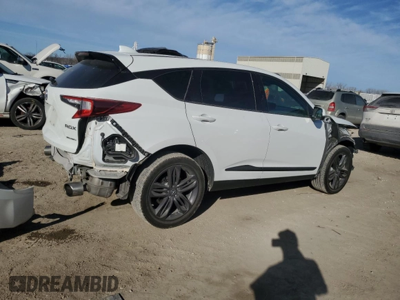 2021 Acura RDX w/A-Spec Package with VIN 5J8TC2H62ML011631, listed as a Copart auction lot 46525365 with 58,849 mi miles and Salvage Title. Bid and sale history available at carsss.com. Image 3.